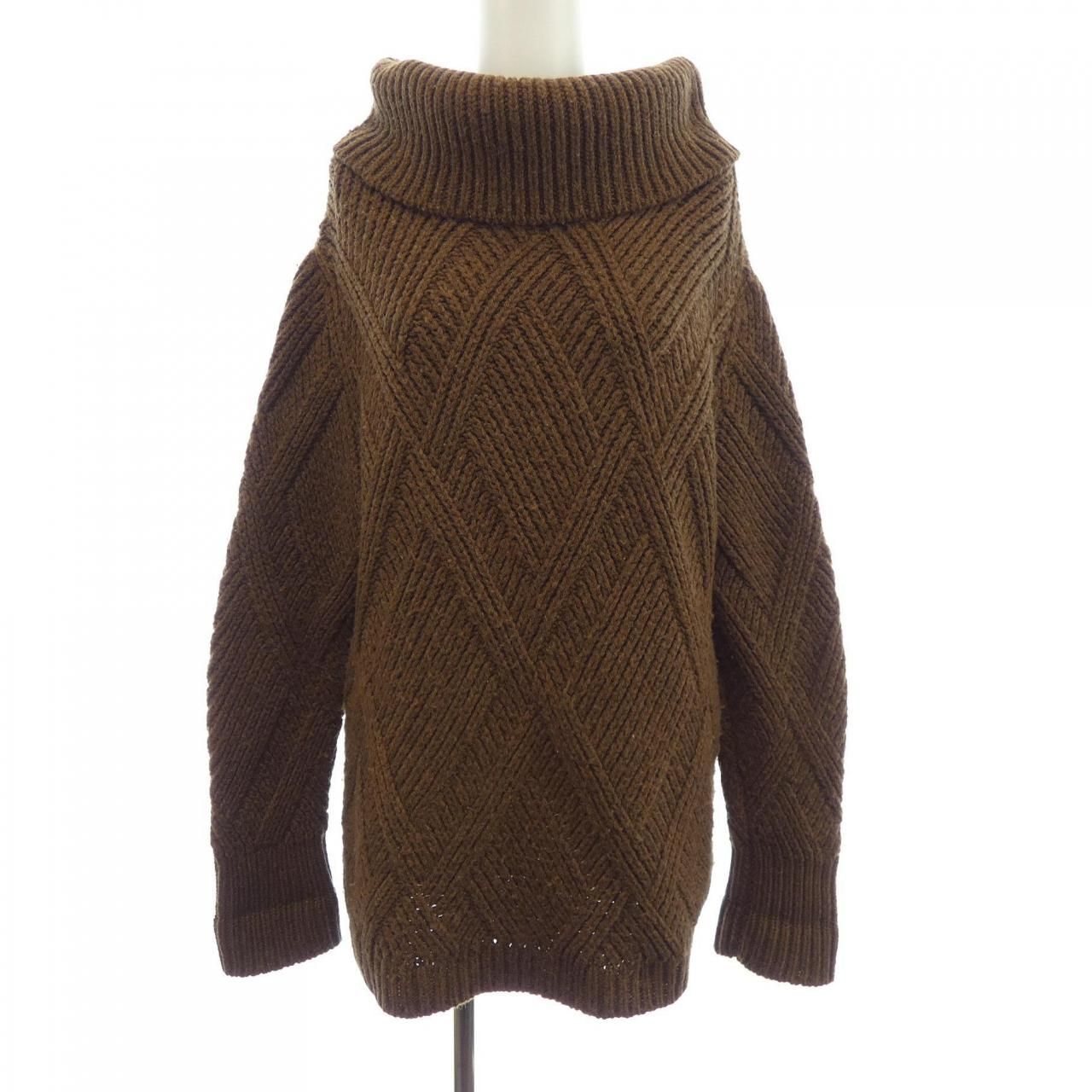 Hermes Knit Sweater Brown