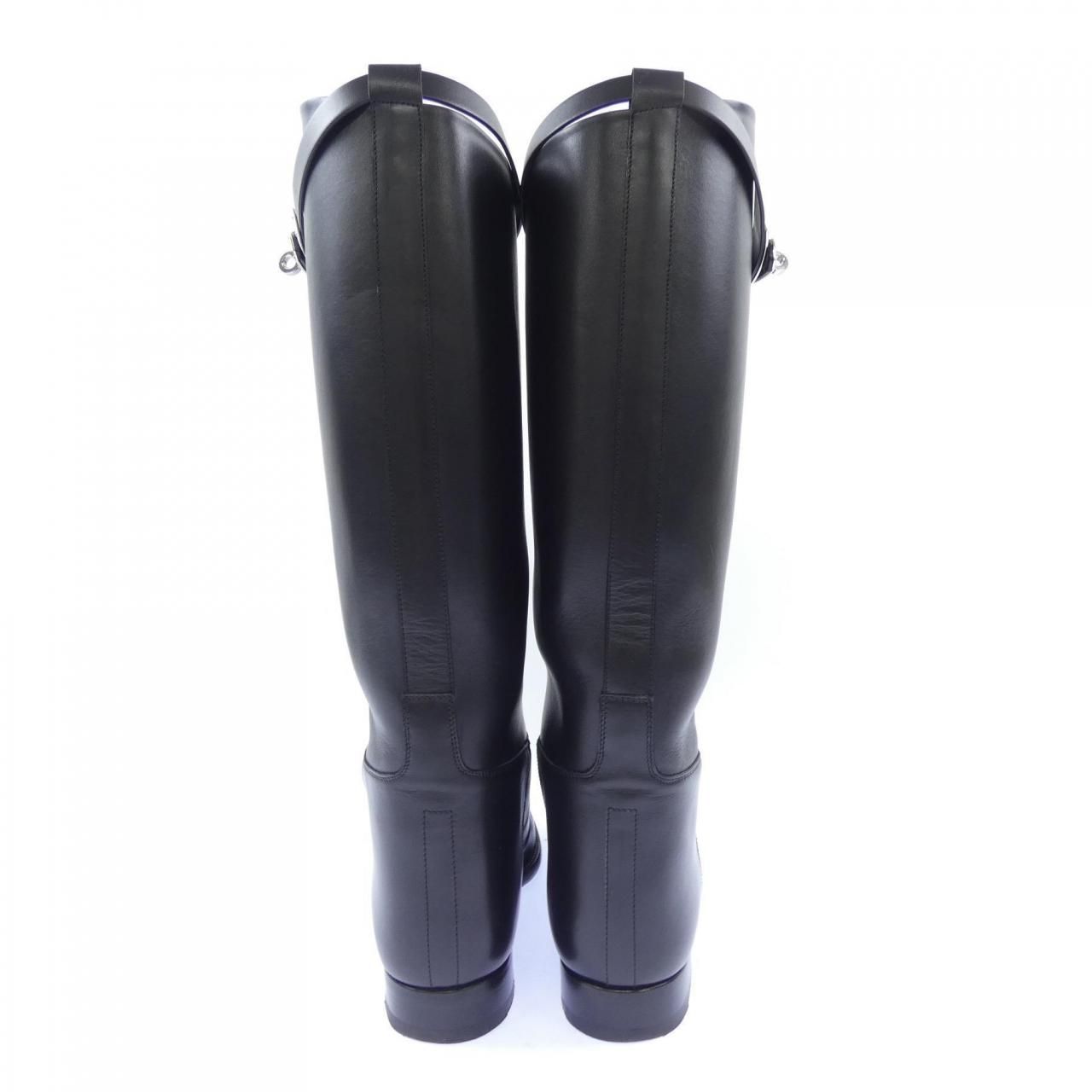 Hermes Jumping Kelly Buckle Long Boots — view 5