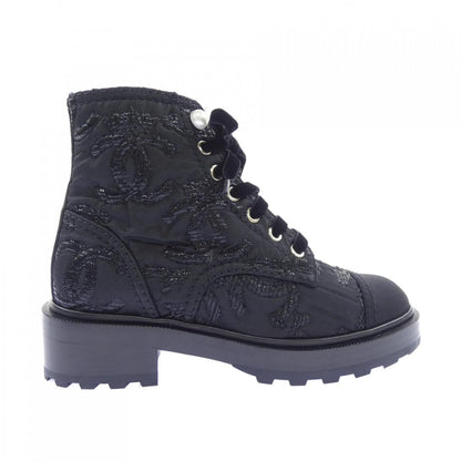 Chanel Lace Up Boots