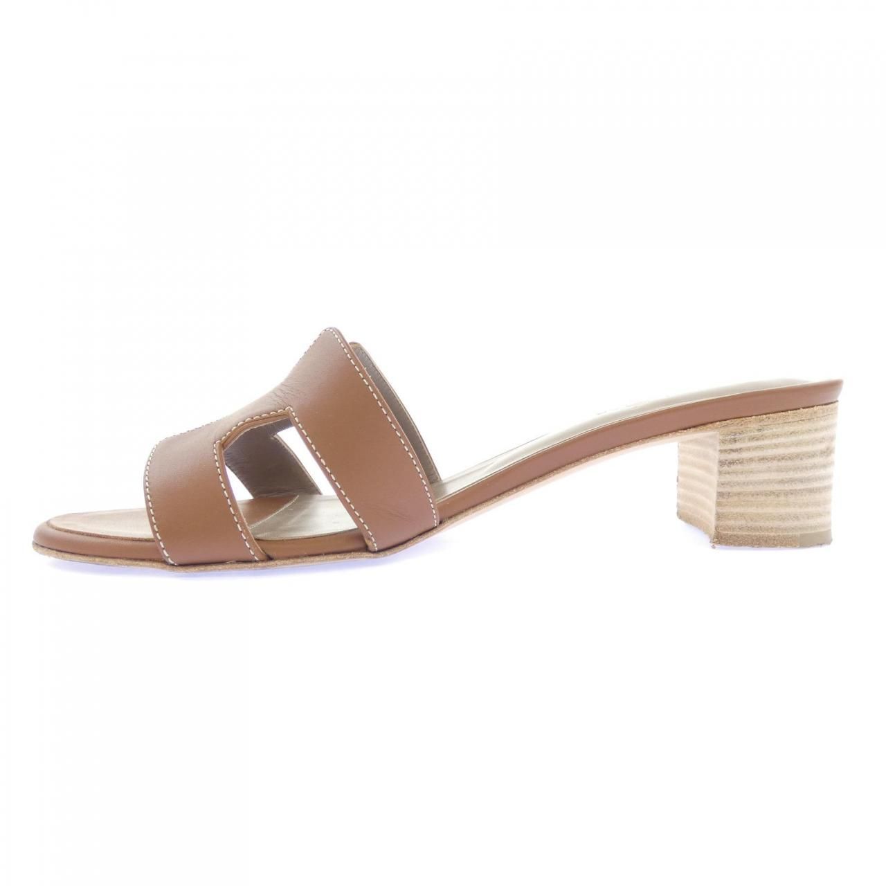 Hermes Oasis Sandals Brown — view 2