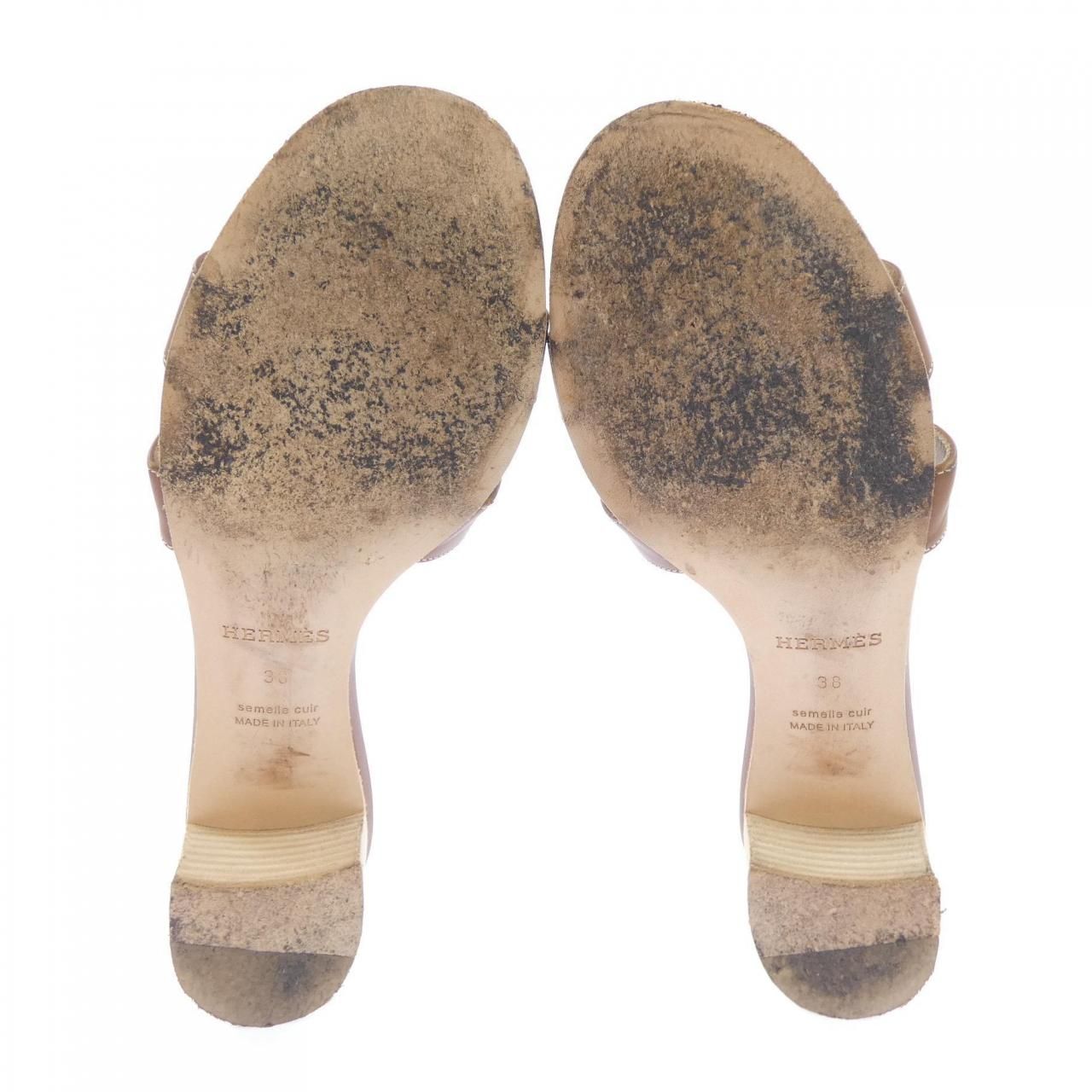 Hermes Oasis Sandals Brown — view 4