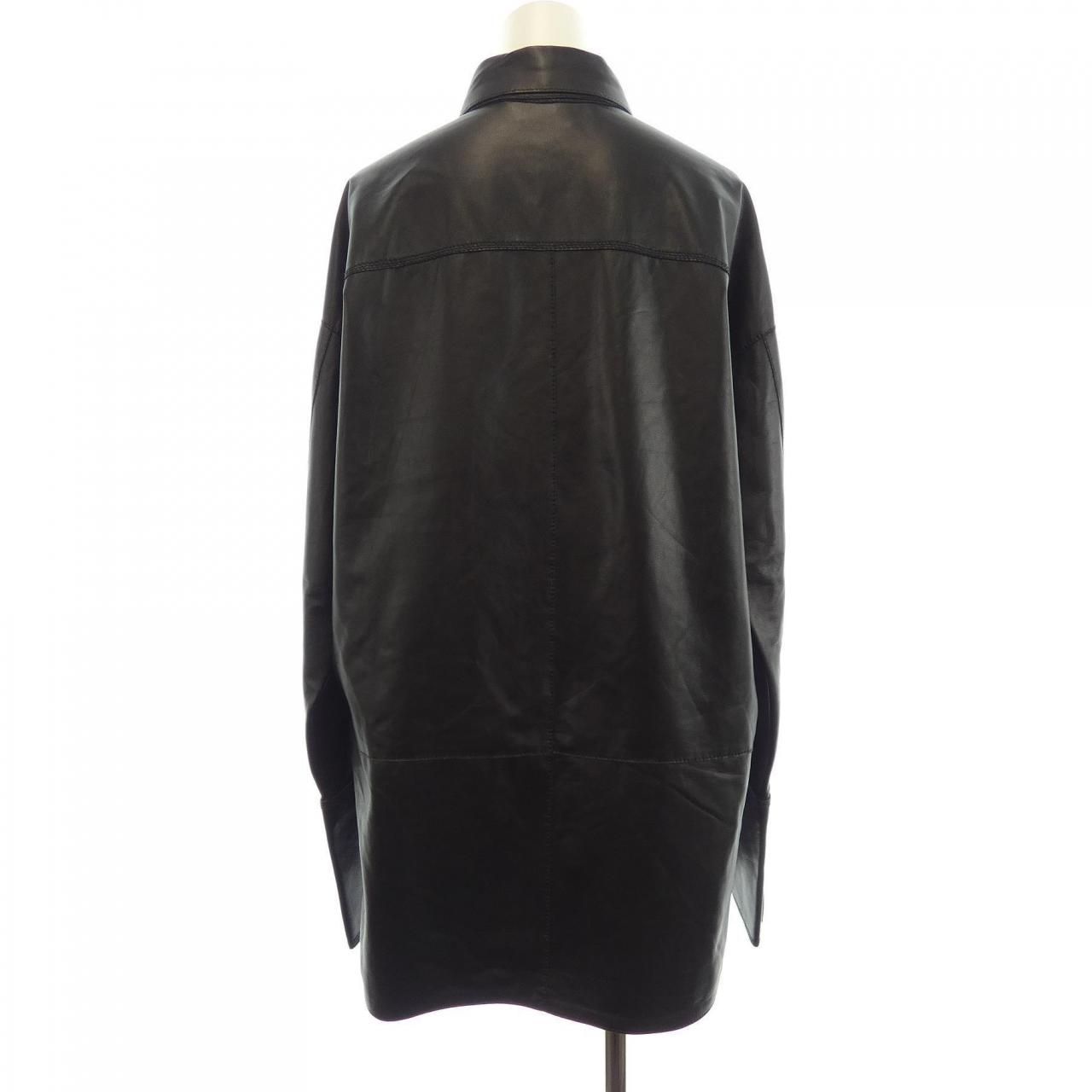 Loewe Leather Jacket Black — view 2