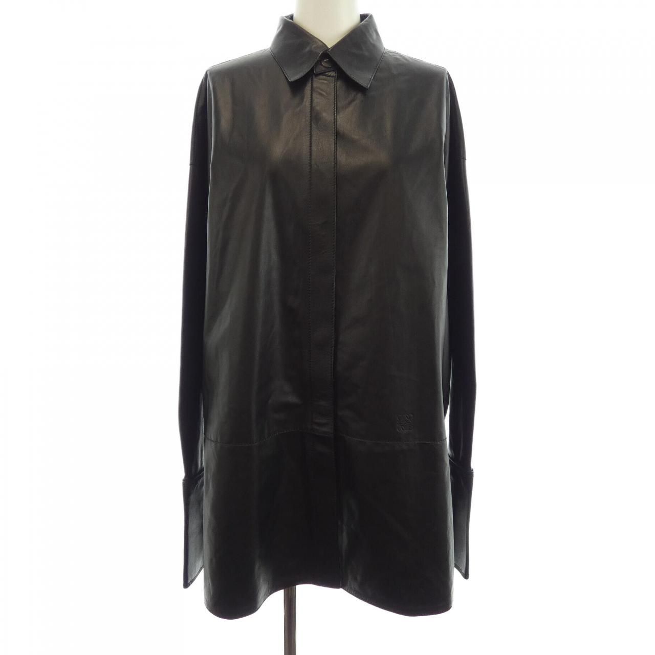 Loewe Leather Jacket Black