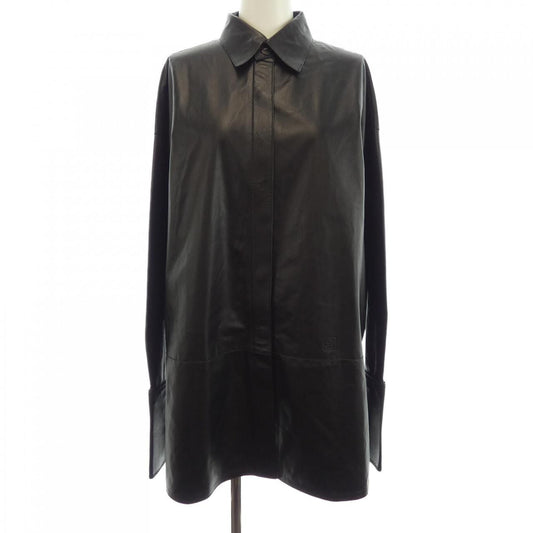 Loewe Leather Jacket Black