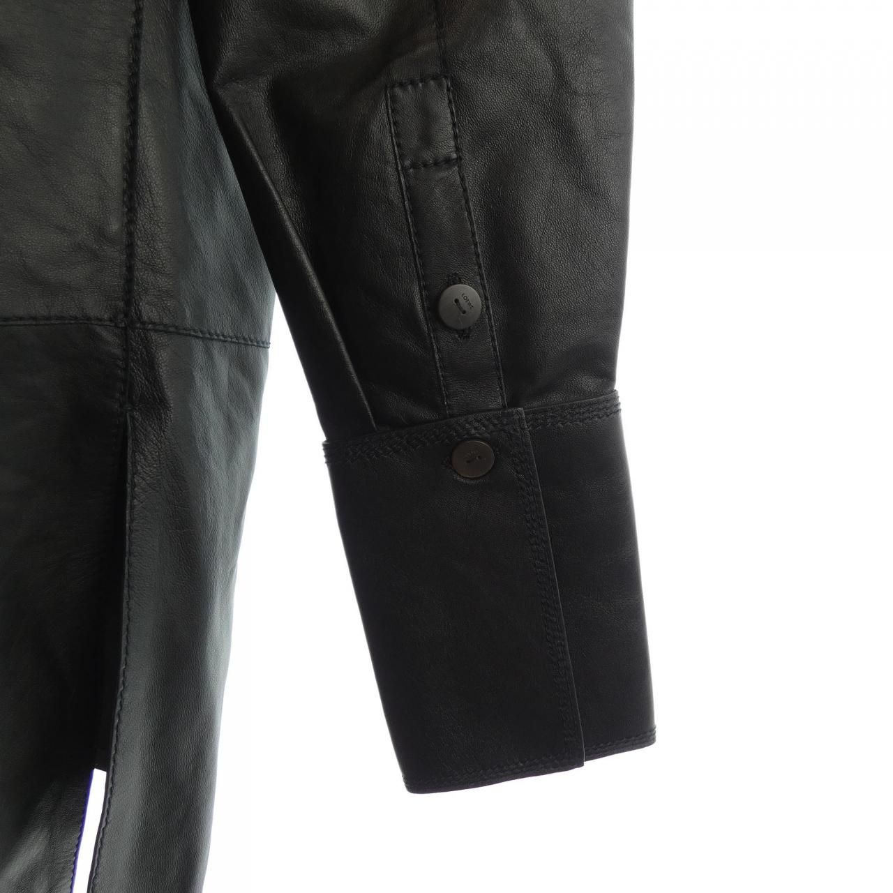 Loewe Leather Jacket Black — view 6