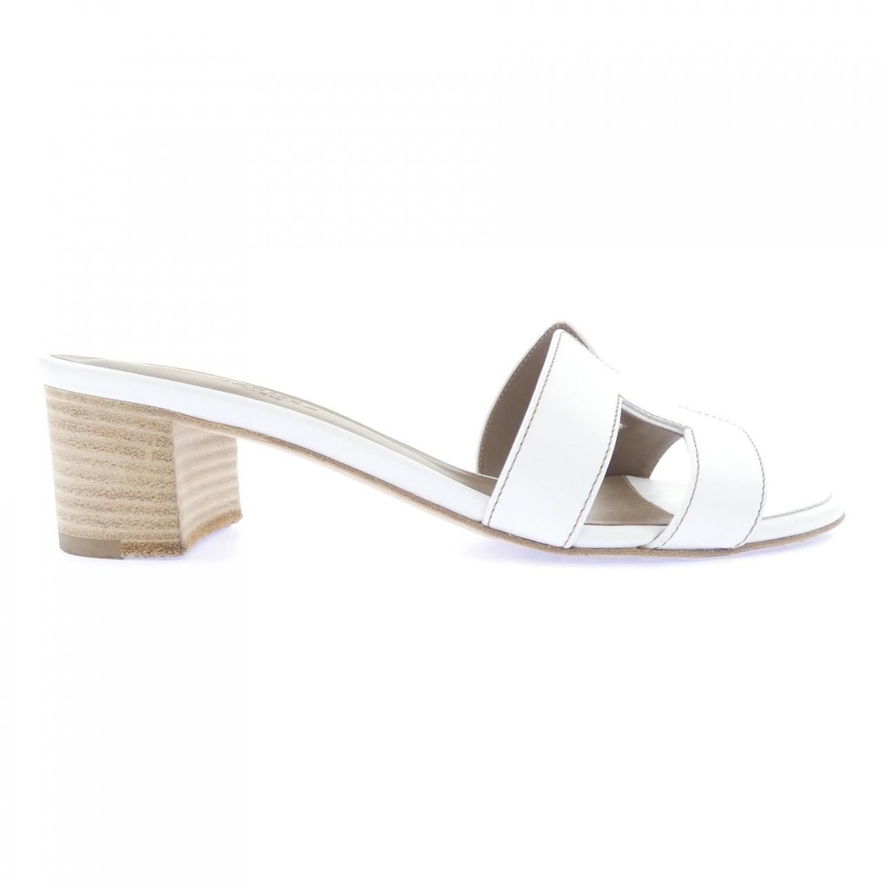 Hermes Oasis Sandals White
