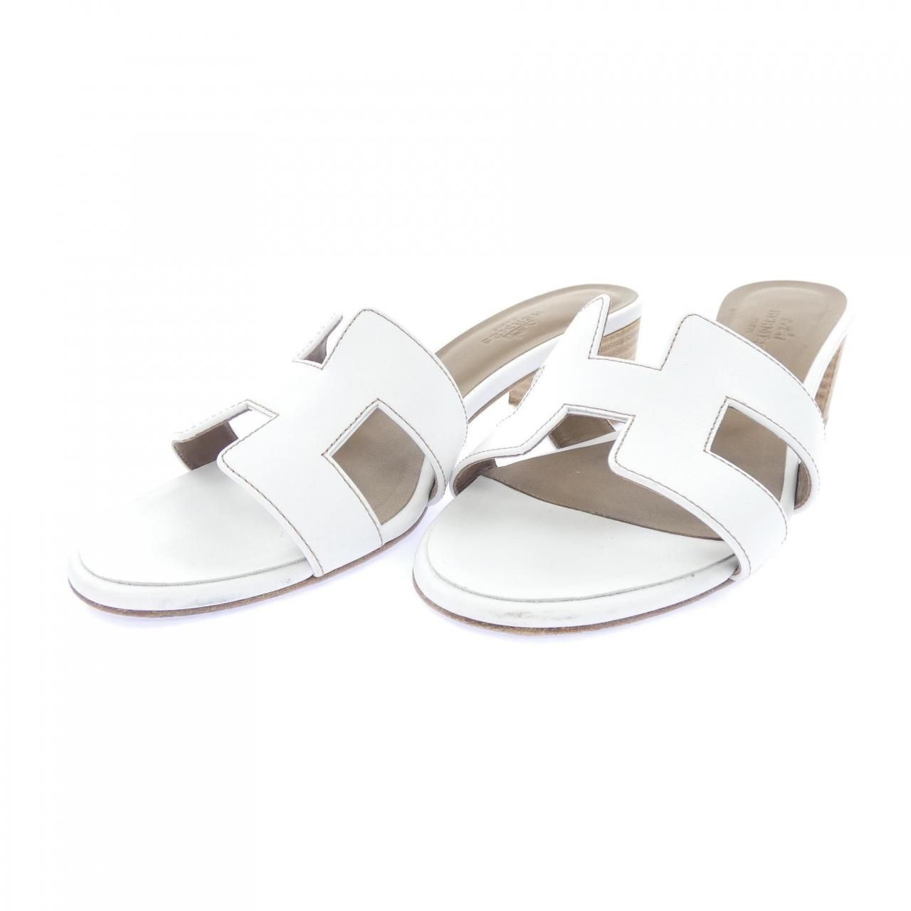 Hermes Oasis Sandals White — view 3