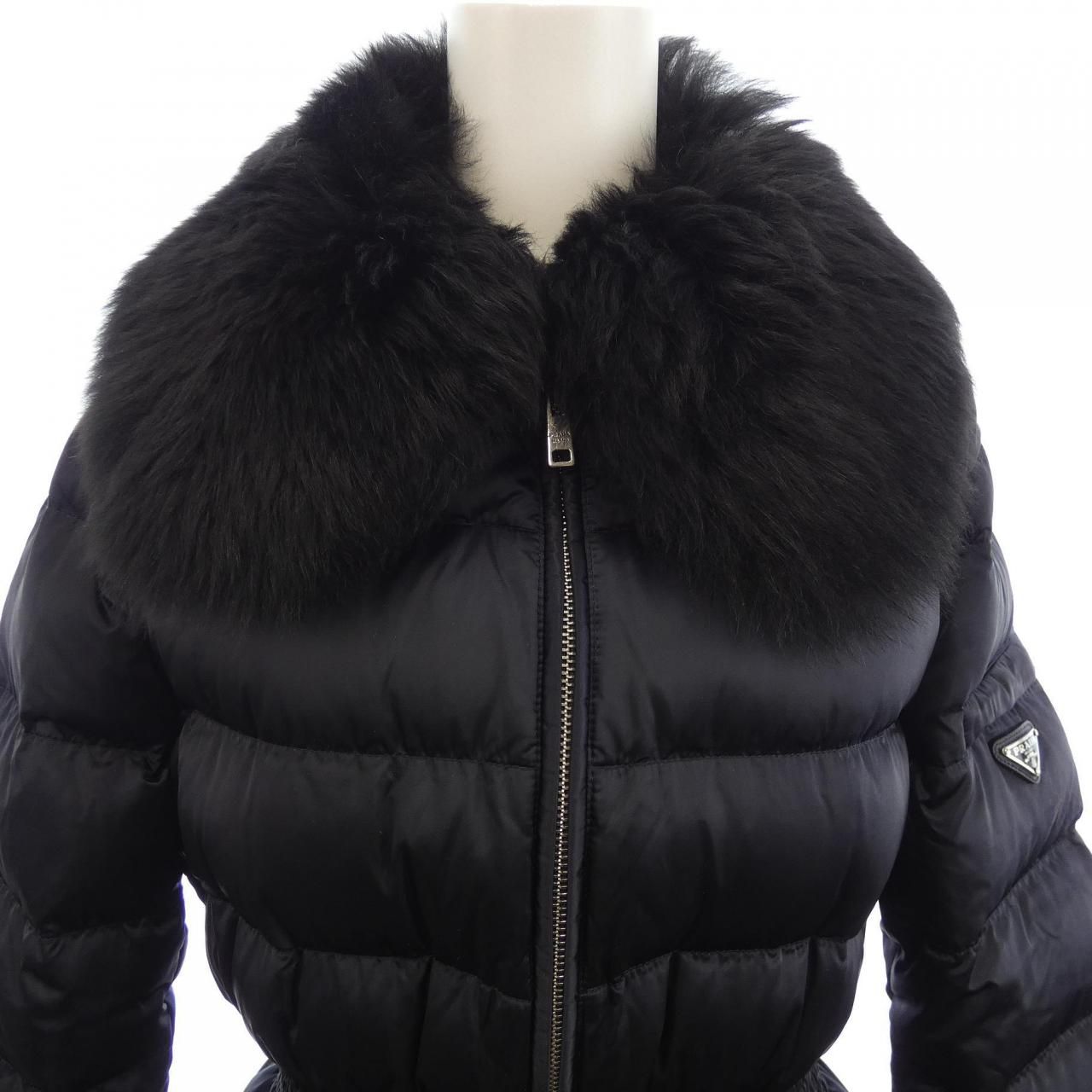 Prada Triangle Logo Rok Down Jacket — view 5