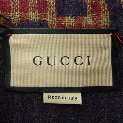 Gucci Maxi GG Gingham Wool Shirt Zaobm — view 4