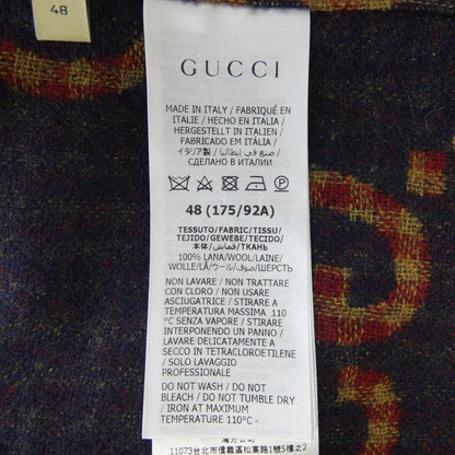 Gucci Maxi GG Gingham Wool Shirt Zaobm — view 3