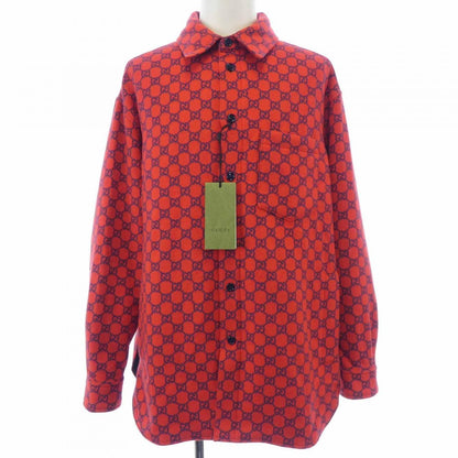 Gucci GG Wool Flannel Padded Overshirt Zapdw Jacket