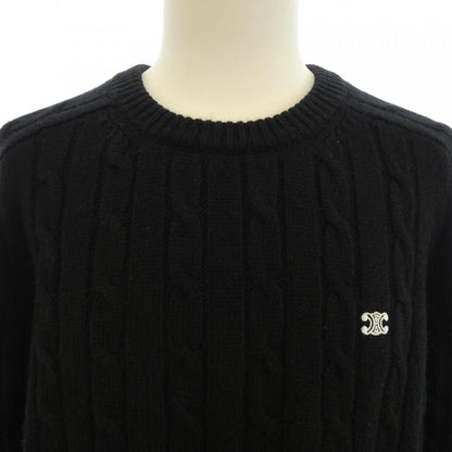 Celine Trio Sweater Cable Knit Cashmere — view 5