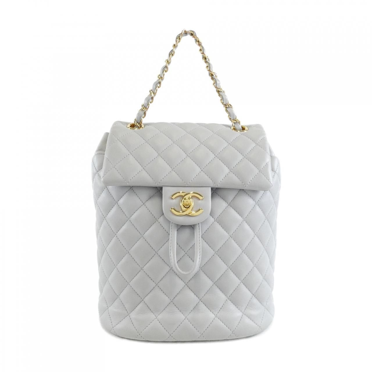 Chanel Backpack Sac Gray