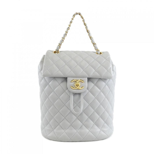 Chanel Backpack Sac Gray