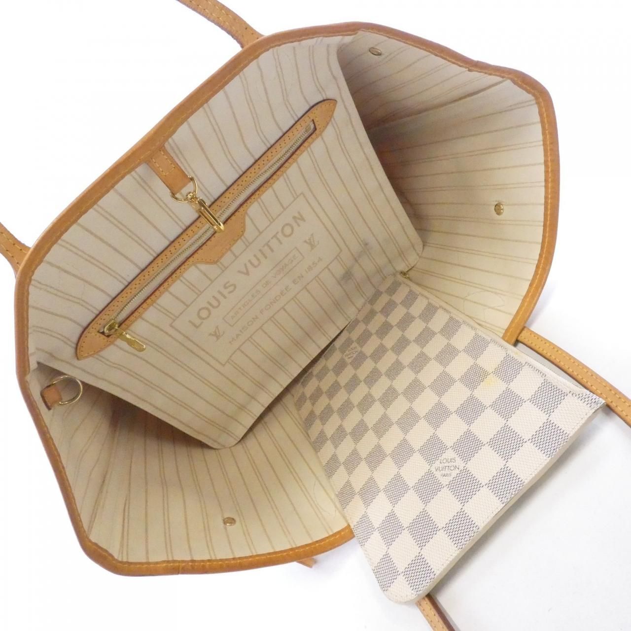 Louis Vuitton Damier Azur Neverfull MM — view 7