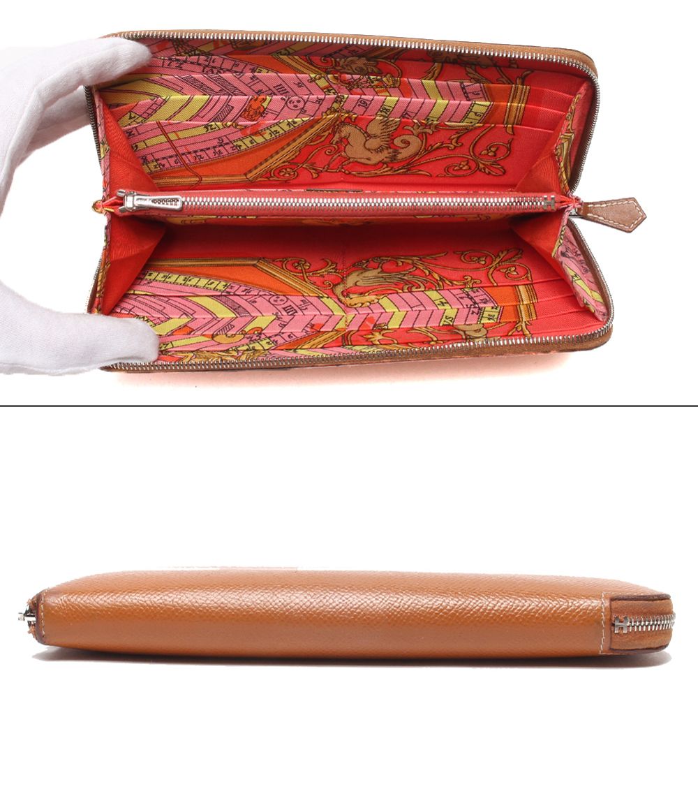 Hermes Zip Around Wallet Silver Azap Long Silk in — view 4