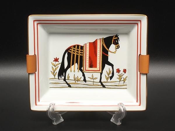 Hermes Case Tray Horse Pattern Leather