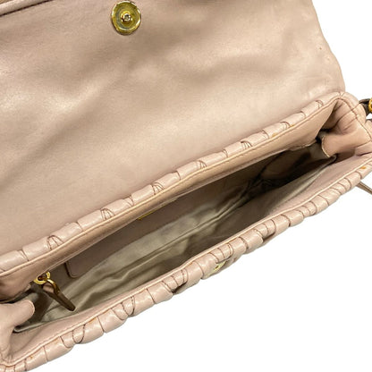Miu Miu Clutch Matelasse Pink Beige Leather — view 7