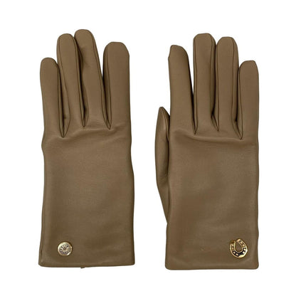 Hermes Gloves 6.5 Jump Etoupe Cashmere Lambskin — view 2