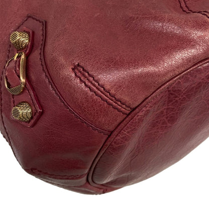 Balenciaga Handbag Giant Mini Pom Bordeaux Leather — view 6