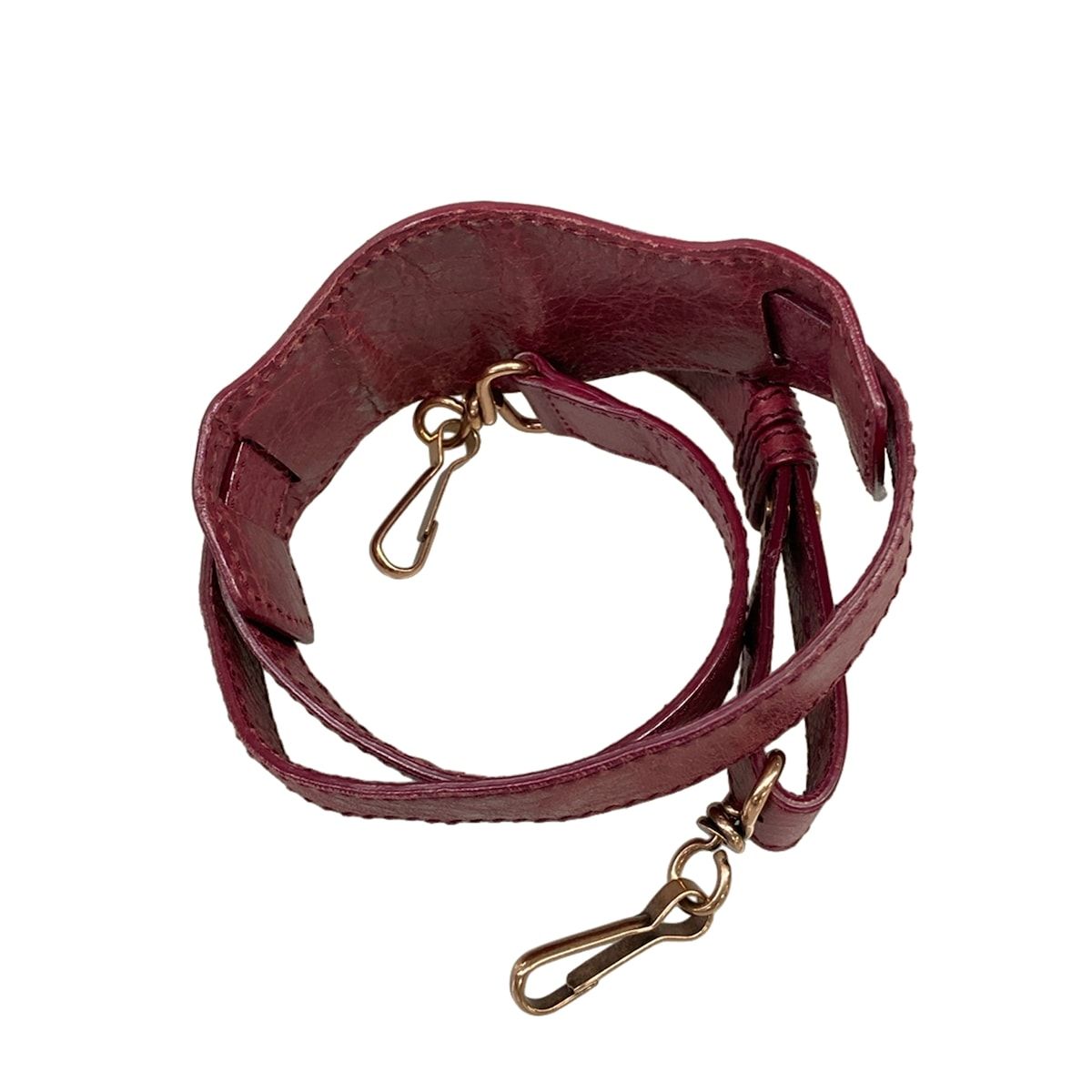 Balenciaga Handbag Giant Mini Pom Bordeaux Leather — view 8