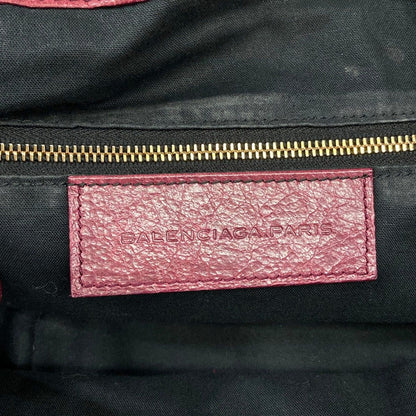 Balenciaga Handbag Giant Mini Pom Bordeaux Leather — view 9