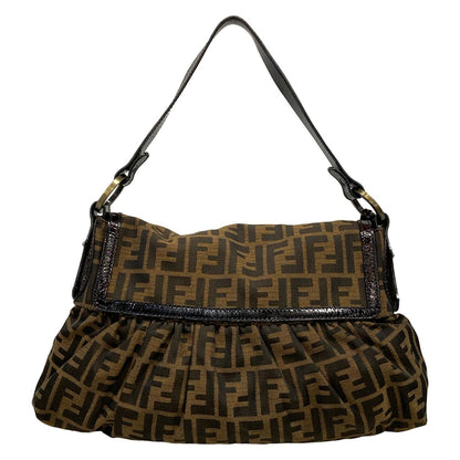 Fendi Shoulder Bag Chef Brown Dark Leather — view 3