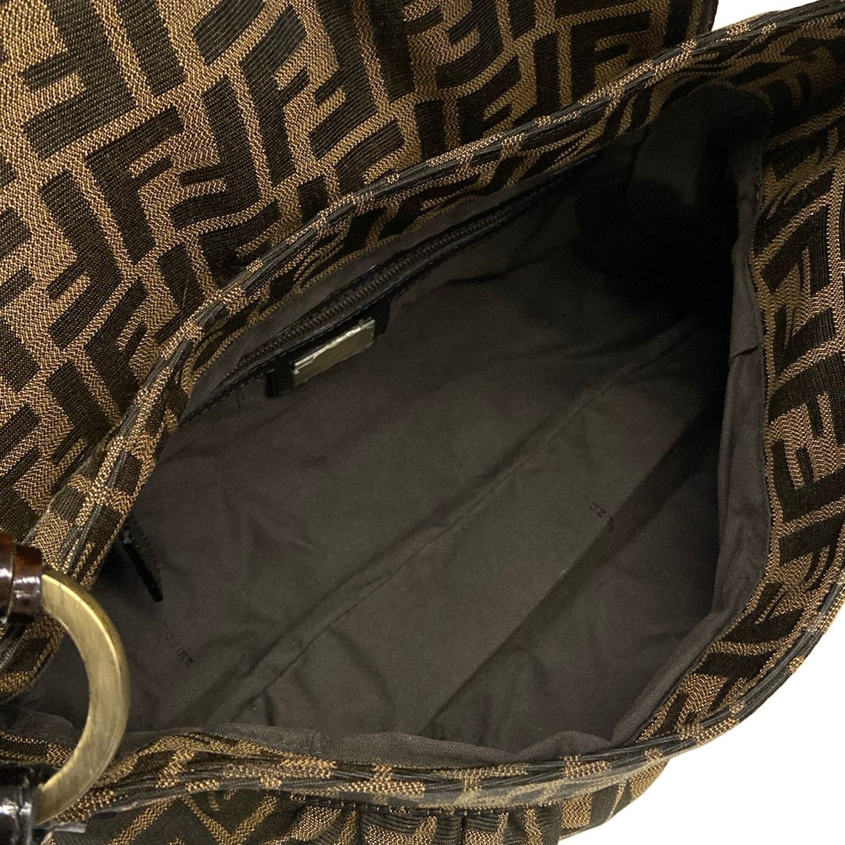 Fendi Shoulder Bag Chef Brown Dark Leather — view 8