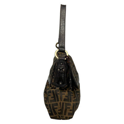 Fendi Shoulder Bag Chef Brown Dark Leather — view 2
