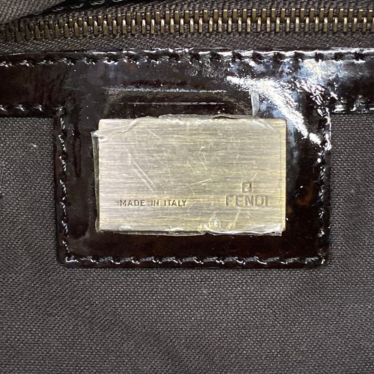 Fendi Shoulder Bag Chef Brown Dark Leather — view 7