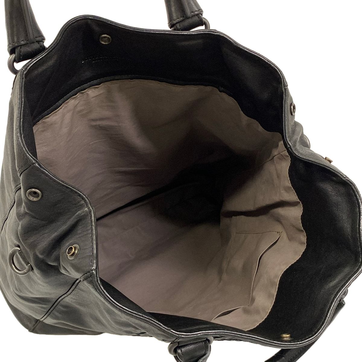 Bottega Veneta Tote Intrecciato Black Leather — view 7
