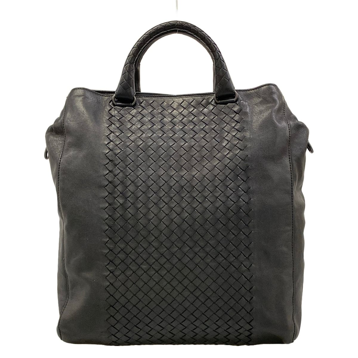 Bottega Veneta Tote Intrecciato Black Leather