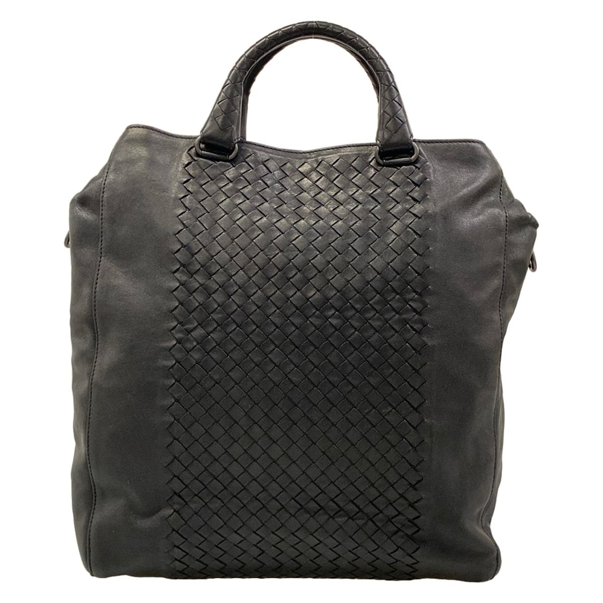 Bottega Veneta Tote Intrecciato Black Leather — view 3