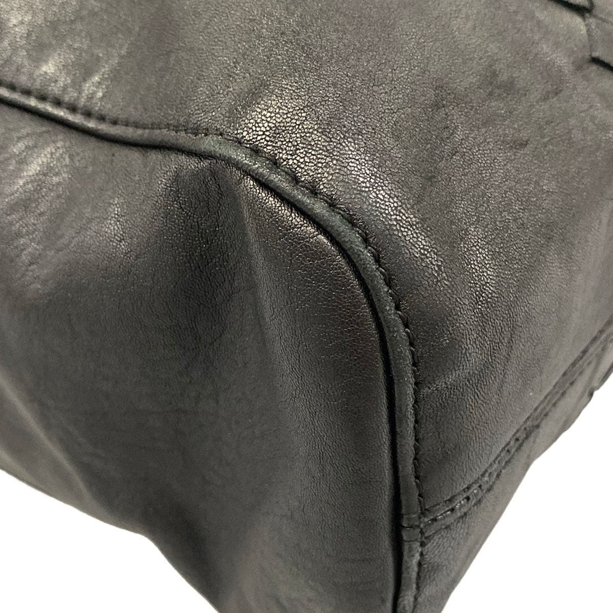 Bottega Veneta Tote Intrecciato Black Leather — view 6