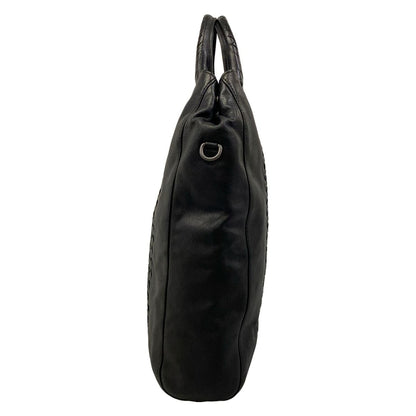Bottega Veneta Tote Intrecciato Black Leather — view 4
