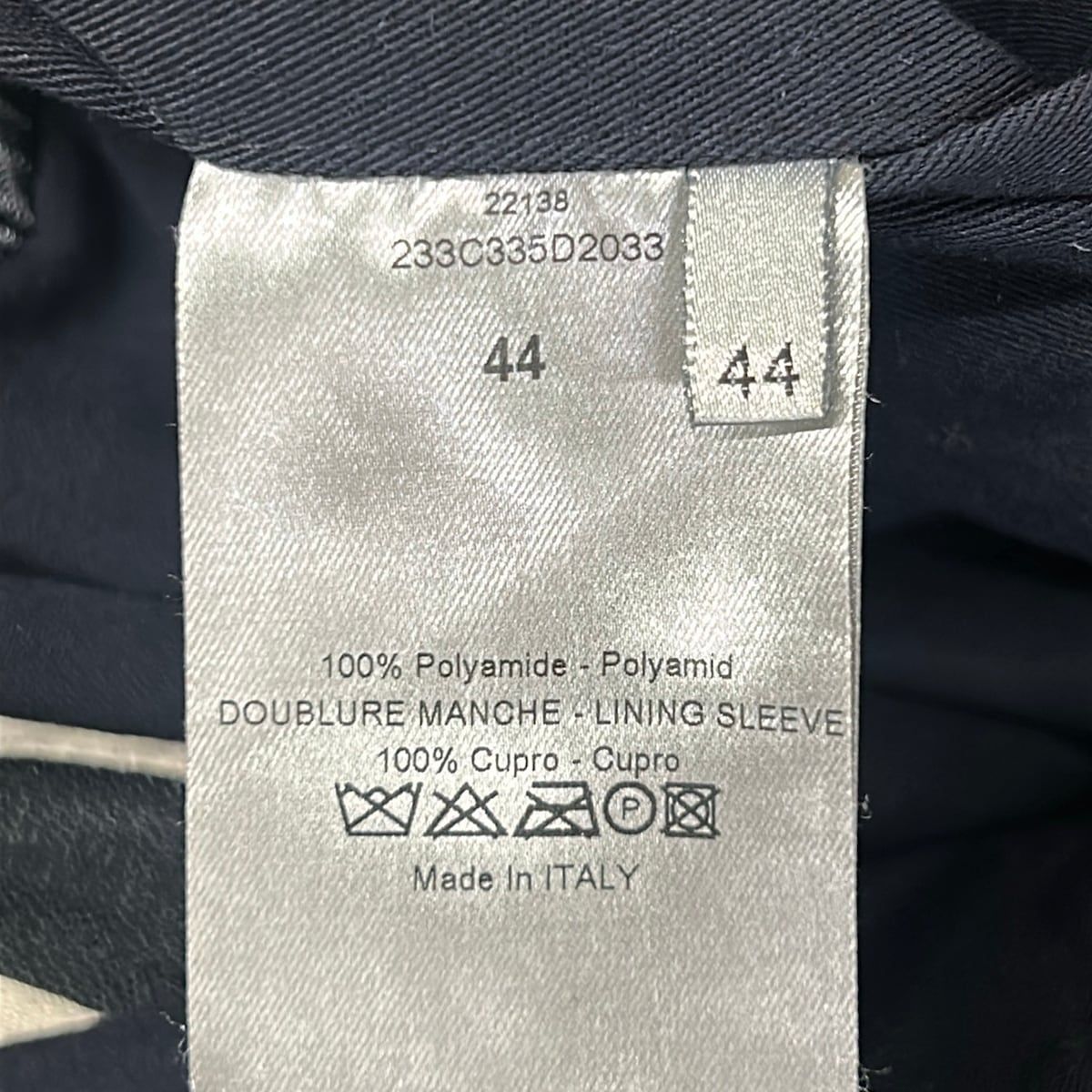 Dior Homme Coat 44 M Dark Navy Long Sleeve Spring Autumn — view 5