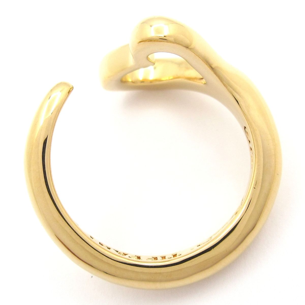 Tiffany & Co Ring Open Heart 18k Yellow Gold — view 4
