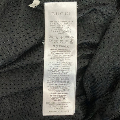 Gucci Jacket M Chenille Black Multi Zip Up Velour Embroidery Spring Autumn — view 4