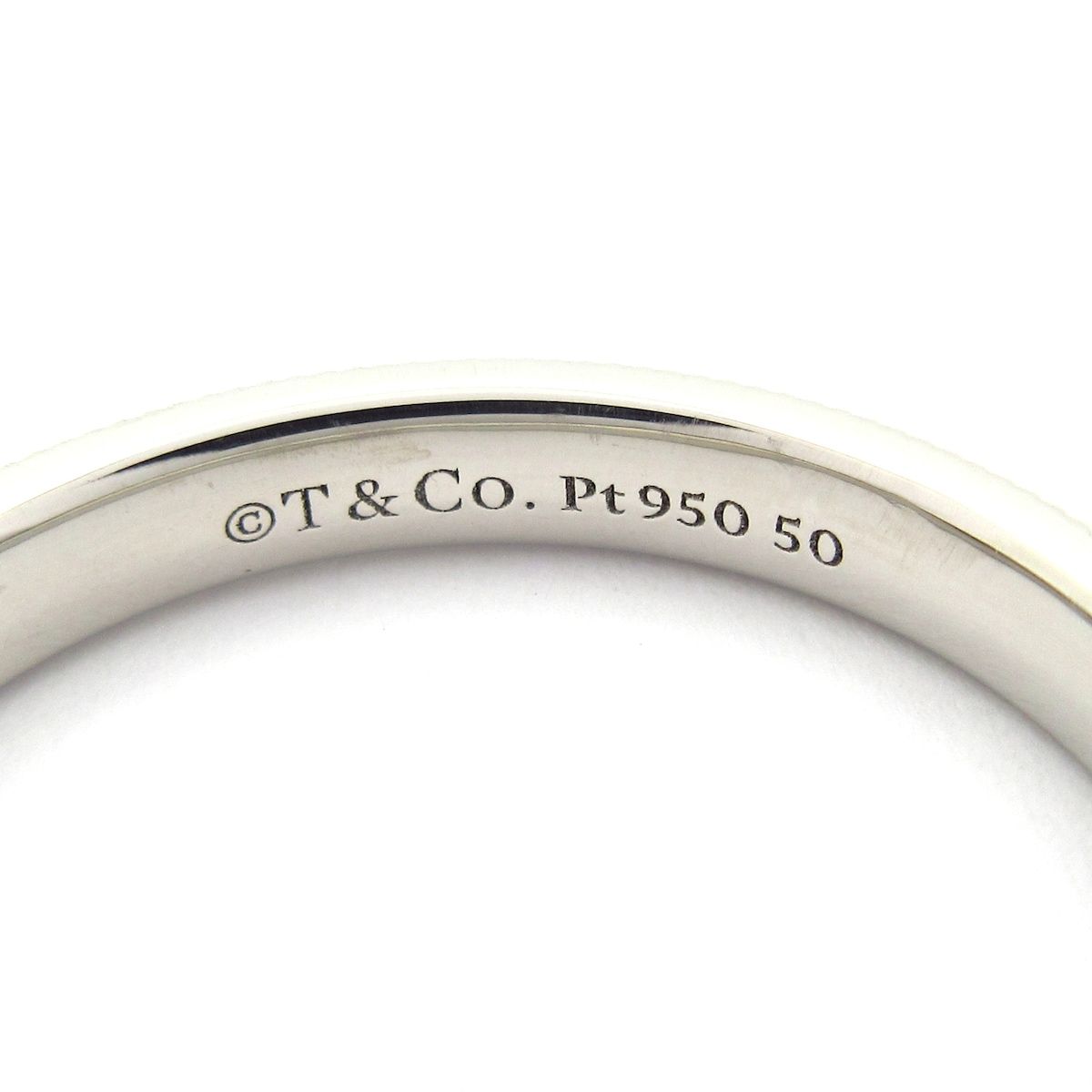 Tiffany & Co Ring 50 Together Mil Gray Band Diamond Initial Anniversar — view 5