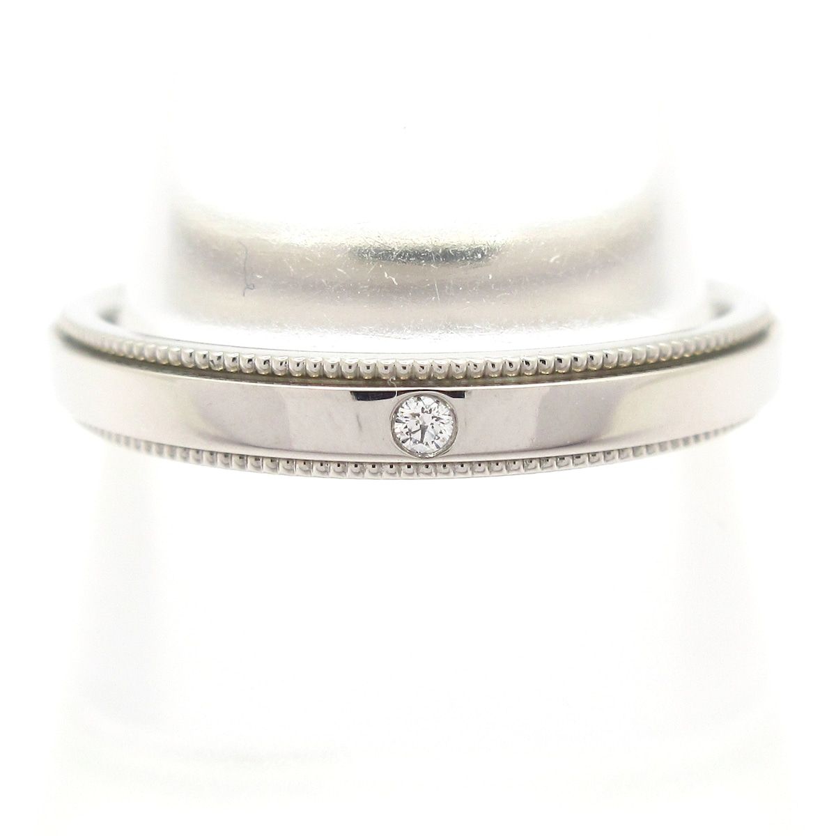 Tiffany & Co Ring 50 Together Mil Gray Band Diamond Initial Anniversar