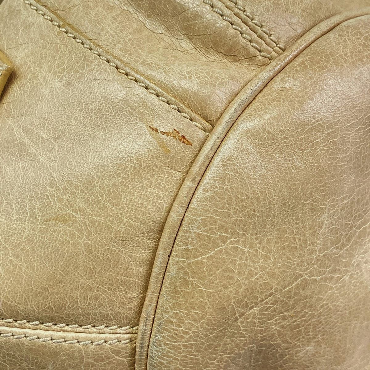 Balenciaga Handbag the Giant Pom Beige Leather — view 6