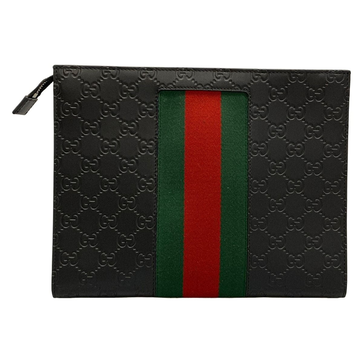 Gucci Clutch Guccissima Line Sherry Black Leather — view 3