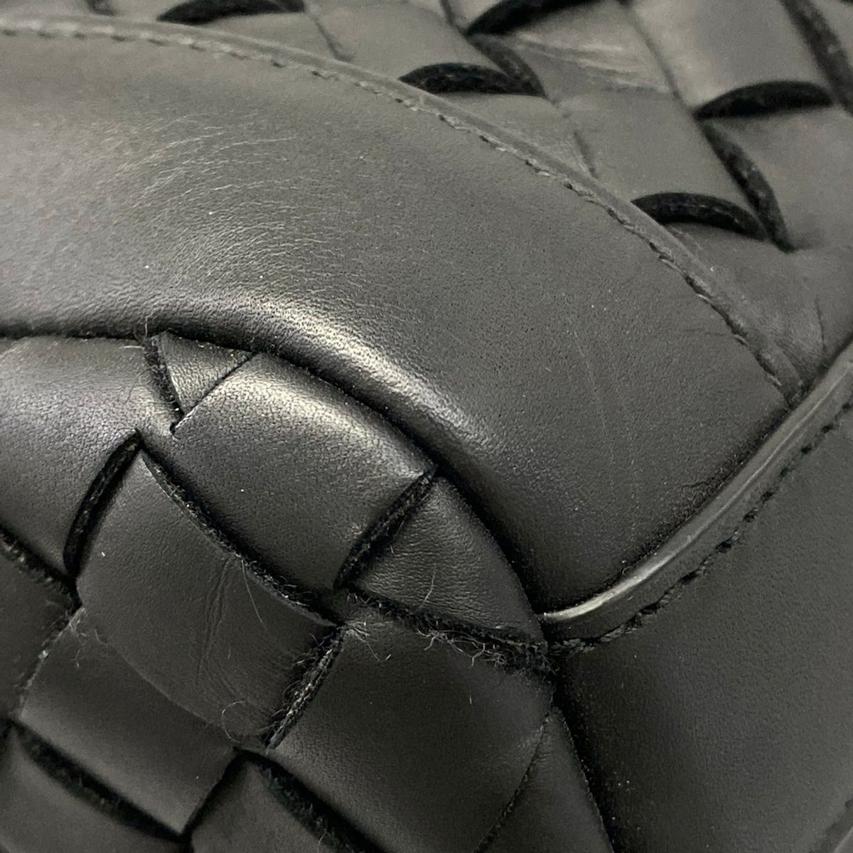 Bottega Veneta Tote Intrecciato Black Leather — view 6