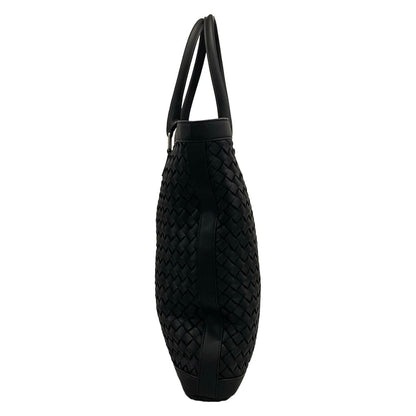 Bottega Veneta Tote Intrecciato Black Leather — view 4