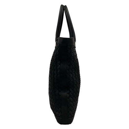 Bottega Veneta Tote Intrecciato Black Leather — view 2