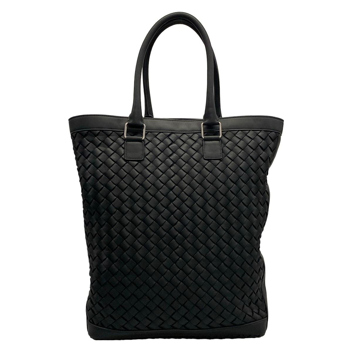 Bottega Veneta Tote Intrecciato Black Leather — view 3