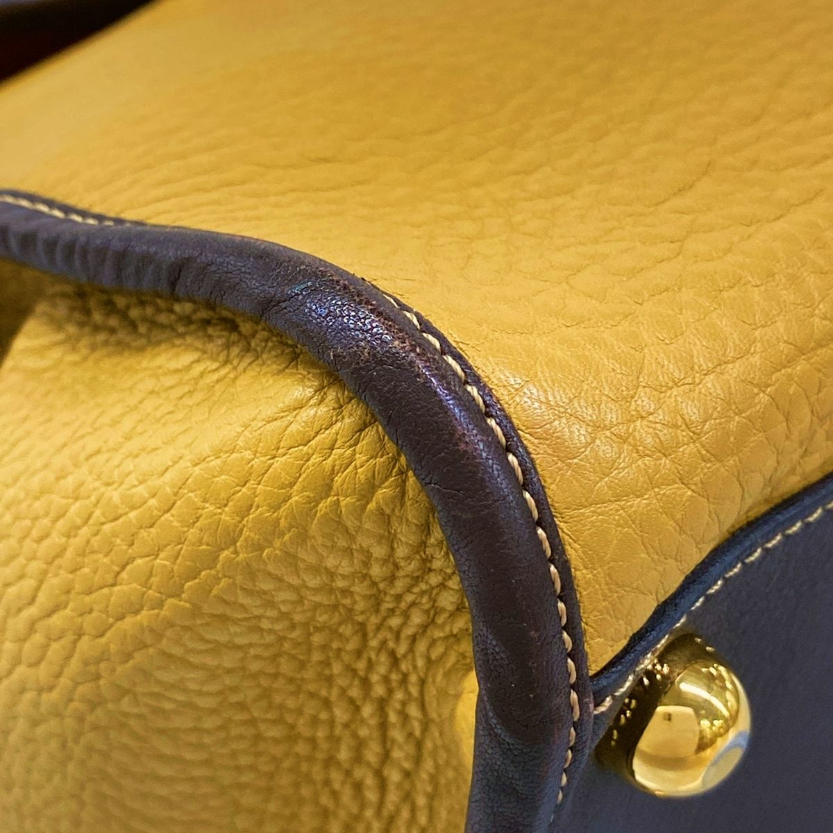 Loewe Shoulder Bag Alamo Oro Beige Dark Brown Pink Oro Leather — view 6