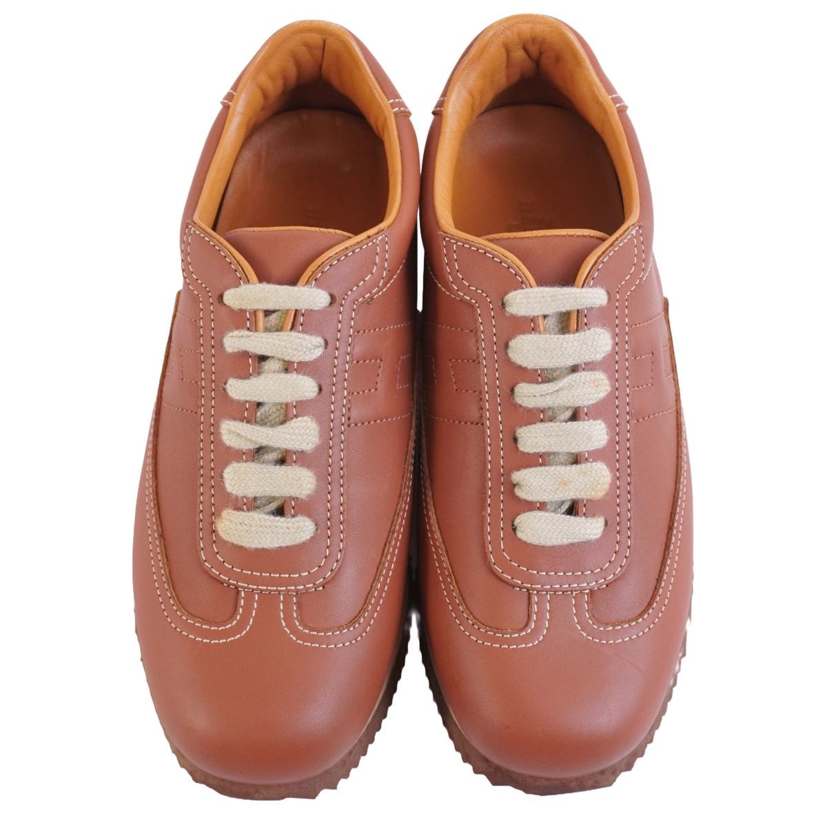Hermes Sneakers Low Cut Logo Quick Leather — view 4