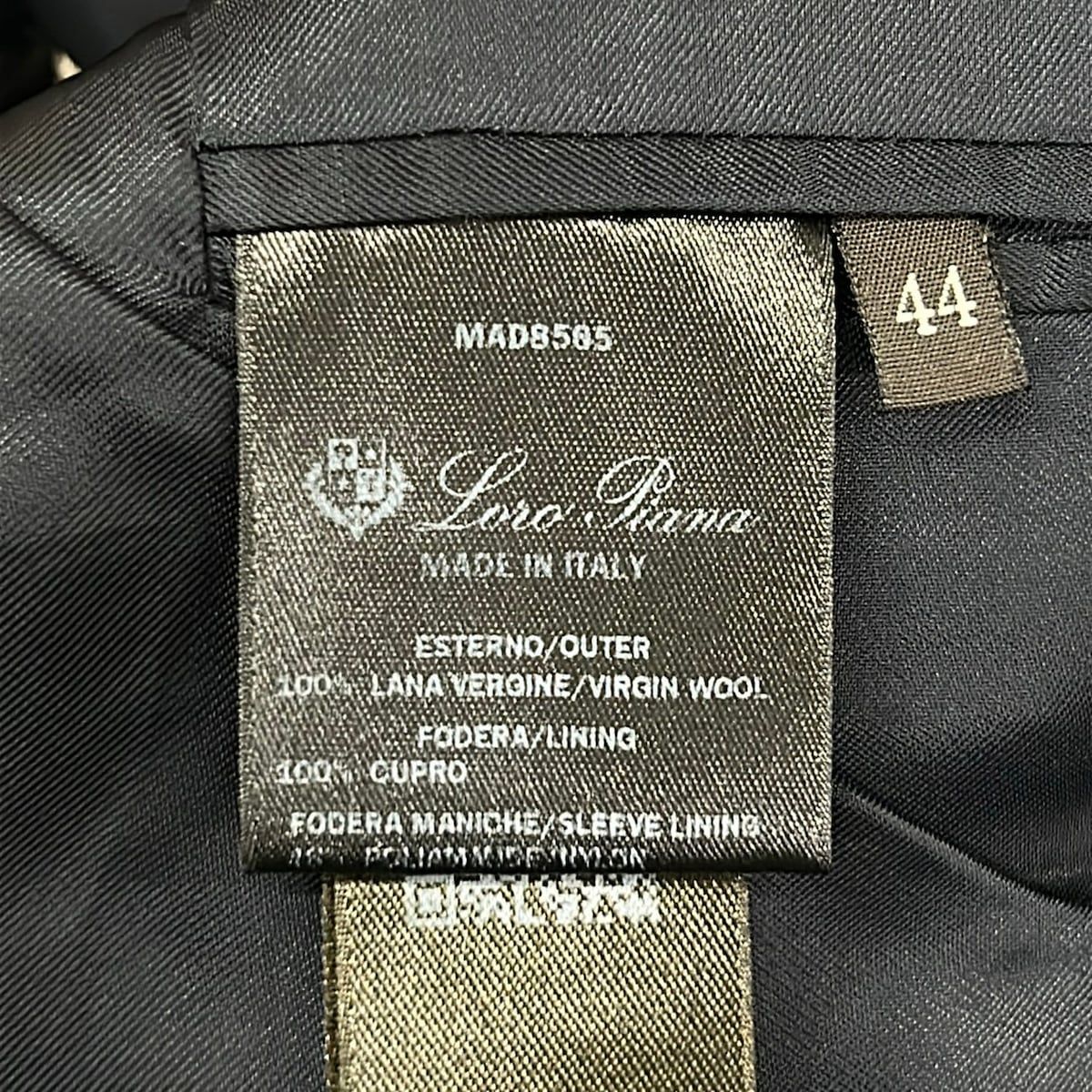 Loro Piana Jacket 44 S Navy Long Sleeve Autumn Winter Uniform — view 4