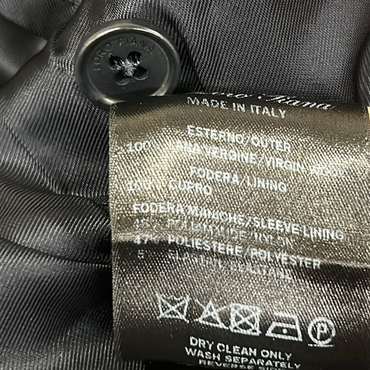 Loro Piana Jacket 44 S Navy Long Sleeve Autumn Winter Uniform — view 5